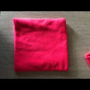 Turtle Fur Neck Warmer And Ear Muff - Hot Pink